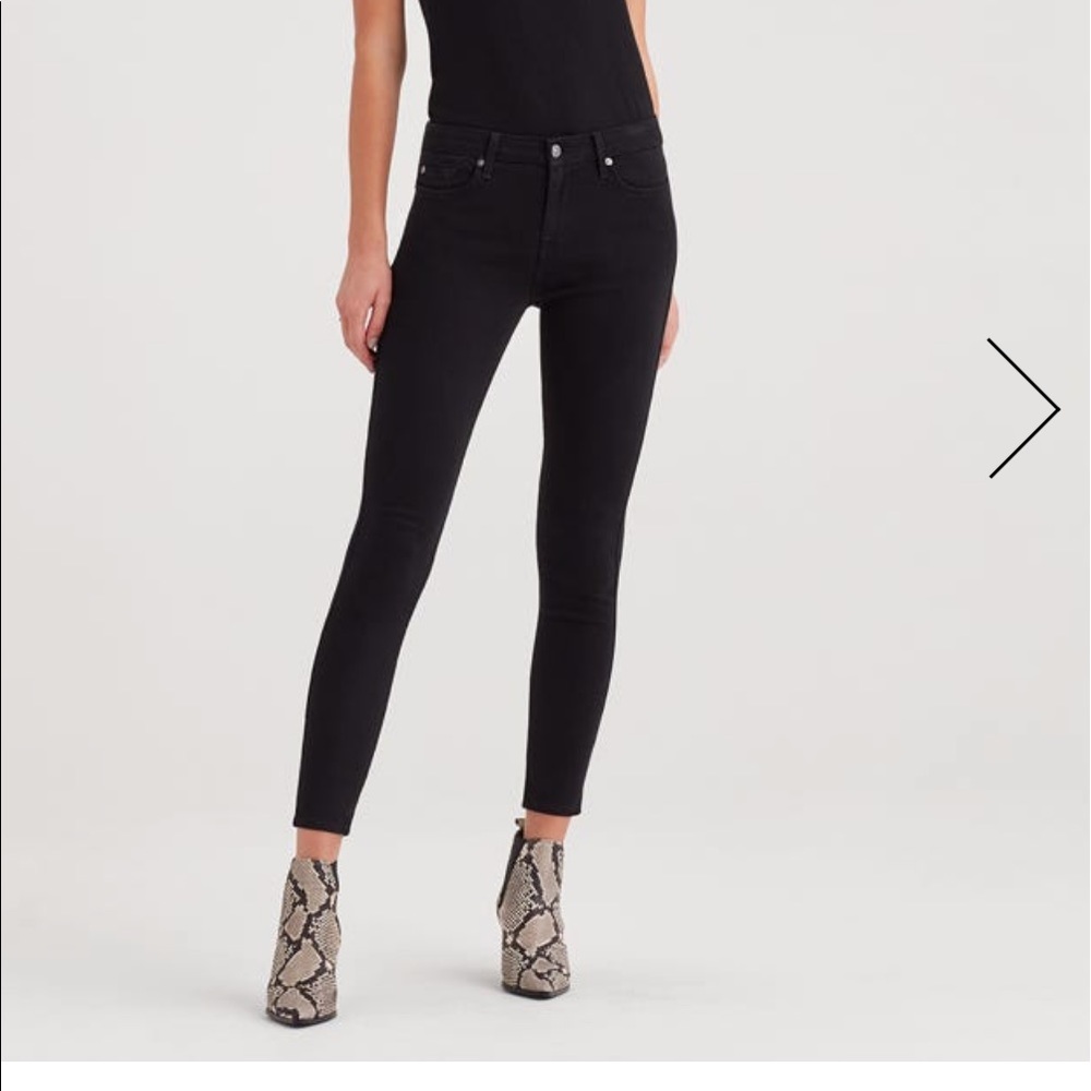 7 For All Mankind Skinny Black Jeans (NWT)